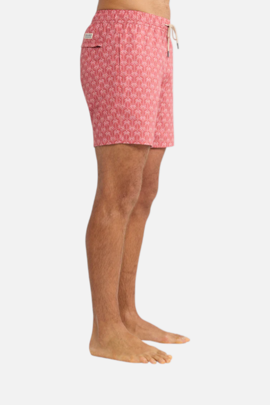 Fair Harbor Men's Bayberry Trunk in Red Palms – side view