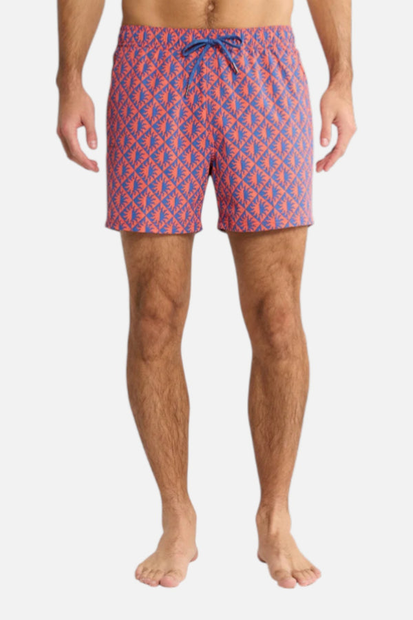 Fair Harbor Men's Bungalow Trunk in Cobalt Suns