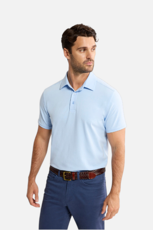 Fair Harbor Men's Pacific Polo in Light Blue