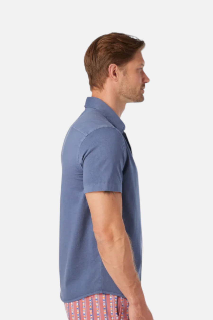 Fair Harbor Men's Saltaire Shirt in Navy – back view