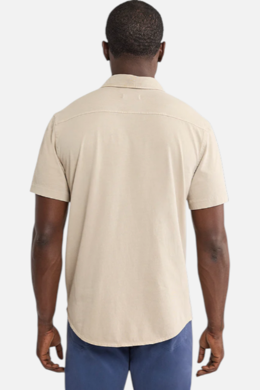 Fair Harbor Men's Saltaire Shirt in Shell – back view