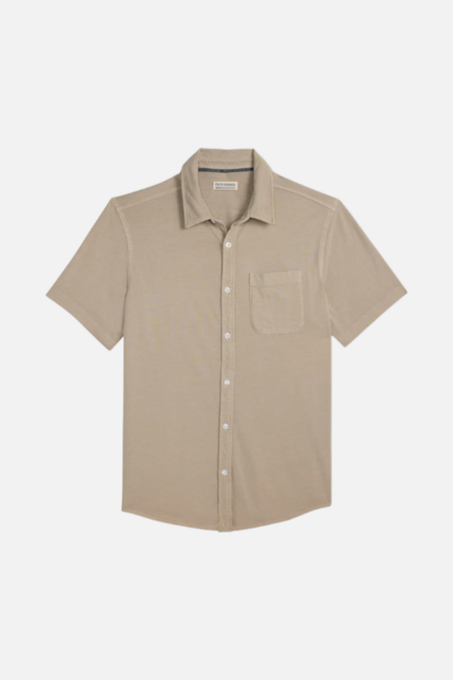 Fair Harbor Men's Saltaire Shirt in Shell – side view