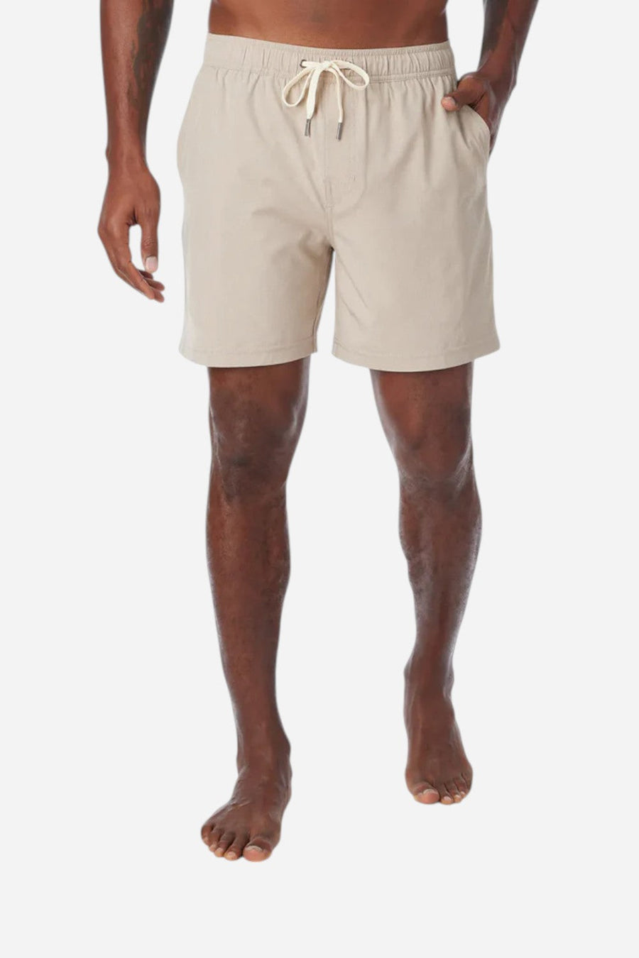 Fair Harbor One Short 6" (Lined) in Khaki – back view