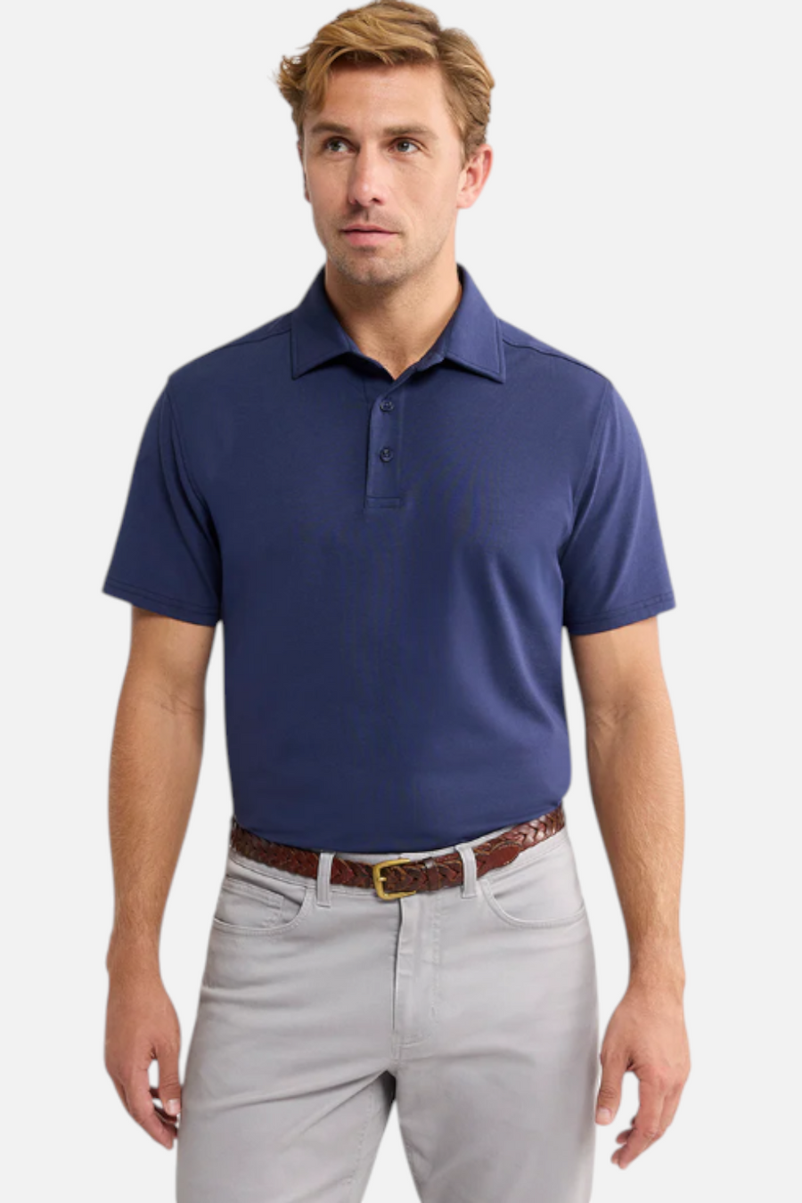 Fair Harbor Pacific Polo in Navy – front view