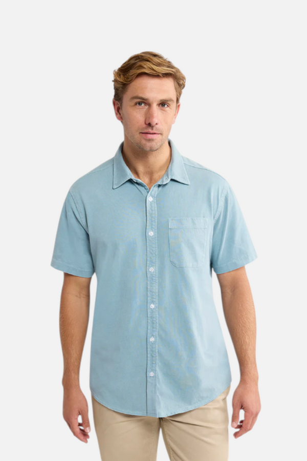 Fair Harbor Saltaire Shirt in Bay Blue