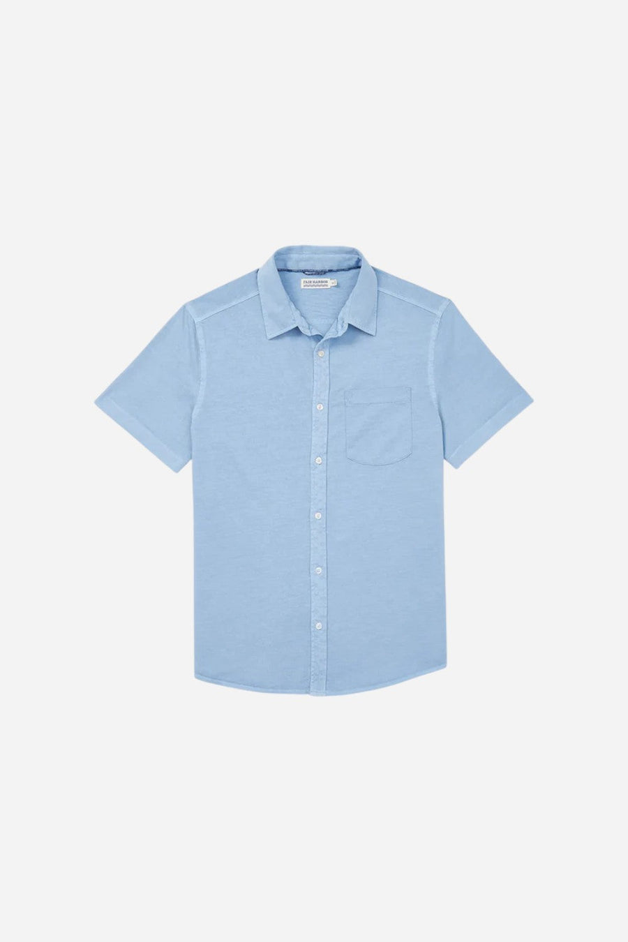Fair Harbor Saltaire Shirt in Light Blue – front view