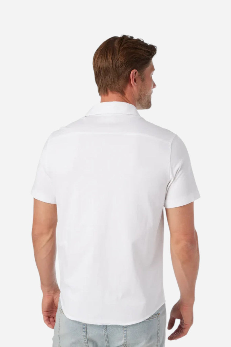 Fair Harbor Saltaire Shirt in White – detail