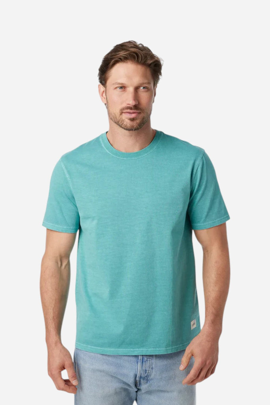 Fair Harbor Saltaire Tee in Antigua Sand – back view