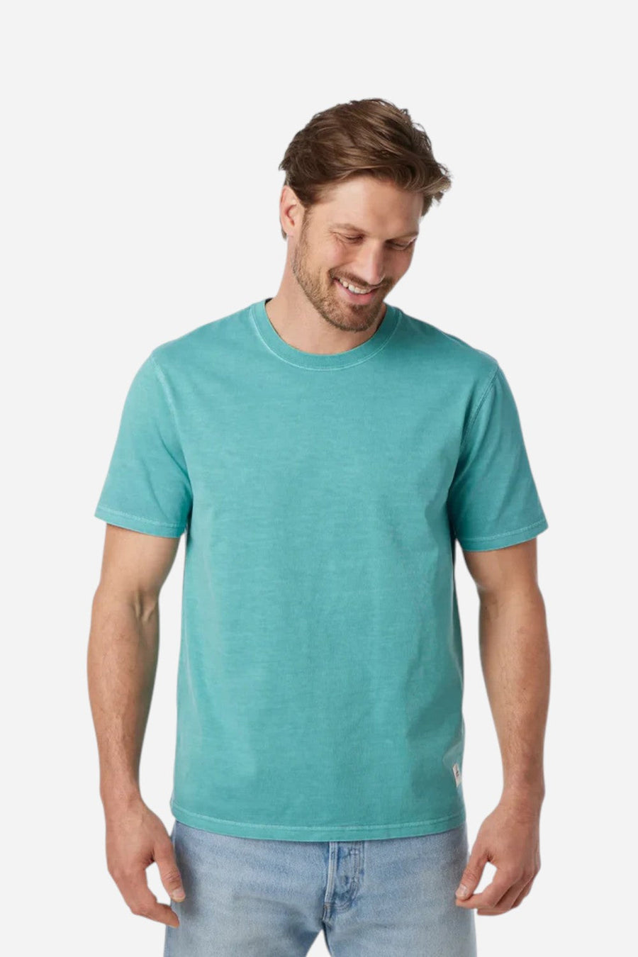 Fair Harbor Saltaire Tee in Antigua Sand – detail