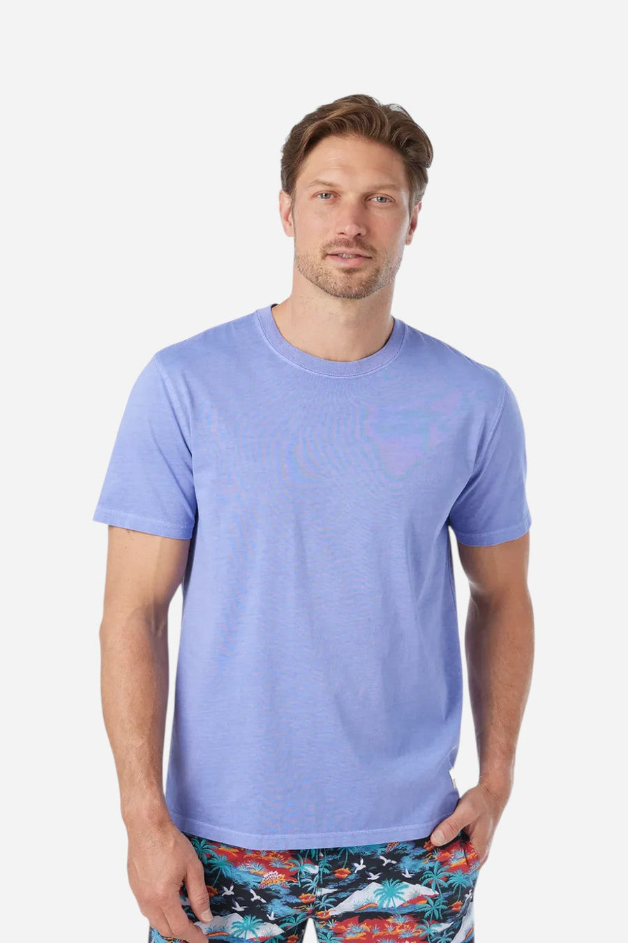 Fair Harbor Saltaire Tee in Dusk – back view