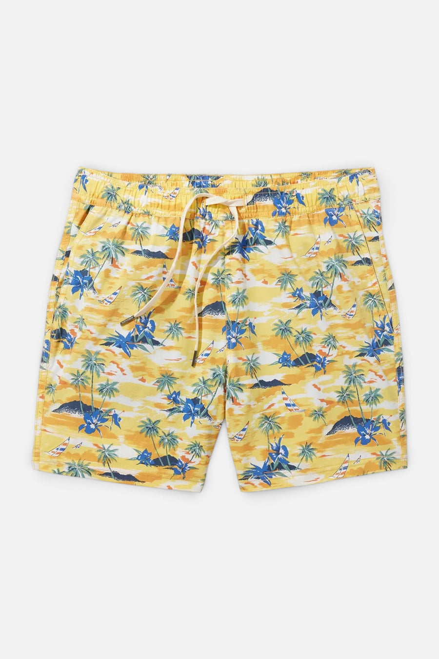 Fair Harbor The Bungalow Swim Trunk in Birds of Paradise Windsail – detail