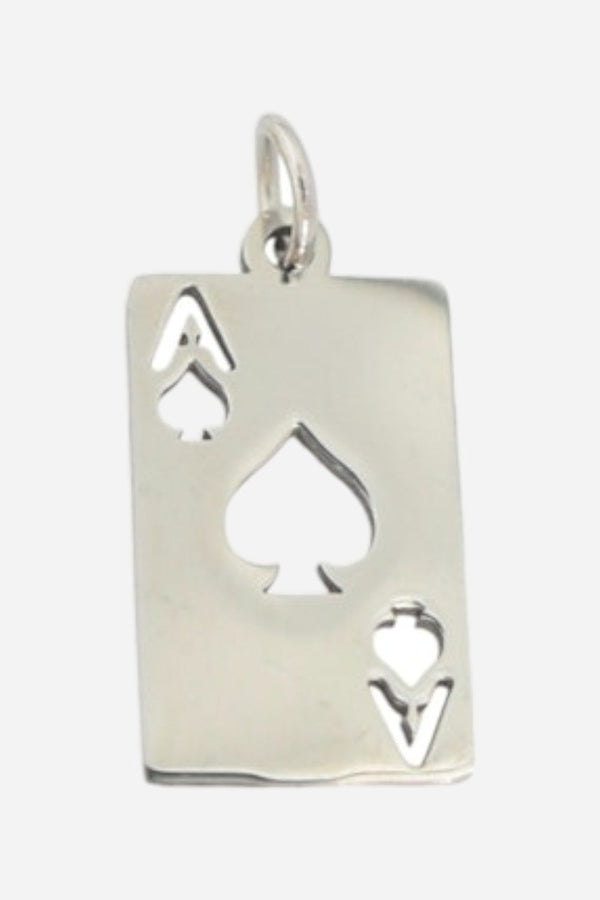 Farrah B Ace Of Spades Charm - Silver