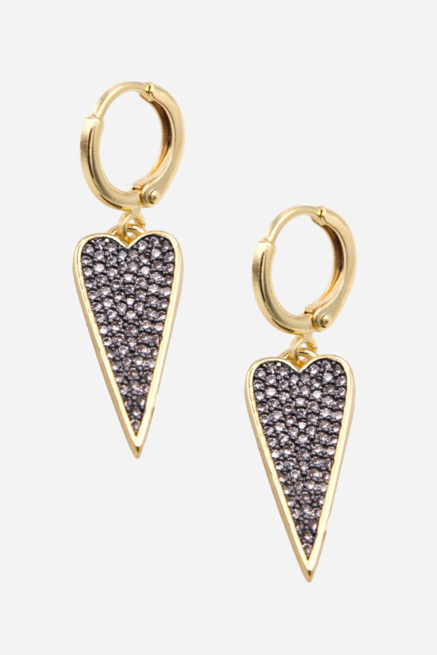 Farrah B Addicted To Love Earrings in Gold – front view