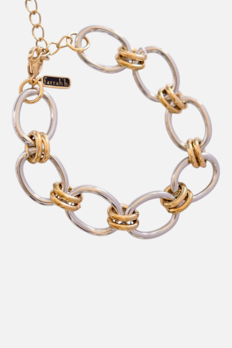 Farrah B Alibi Bracelet in Mixed Metals – front view