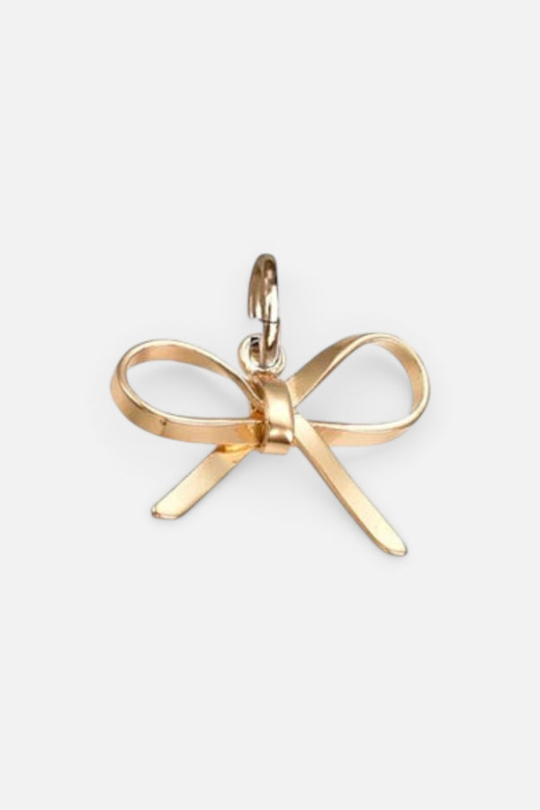 Farrah B Bow Charm in Gold