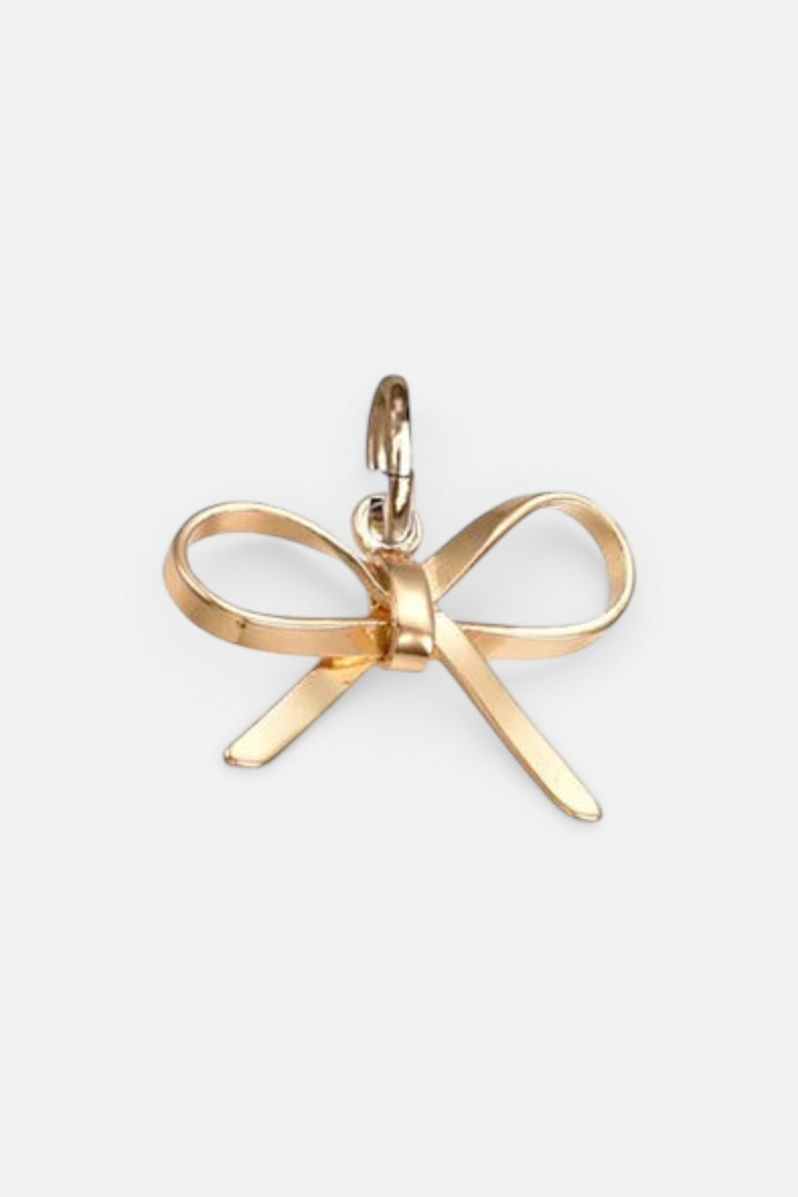 Farrah B Bow Charm in Gold – front view