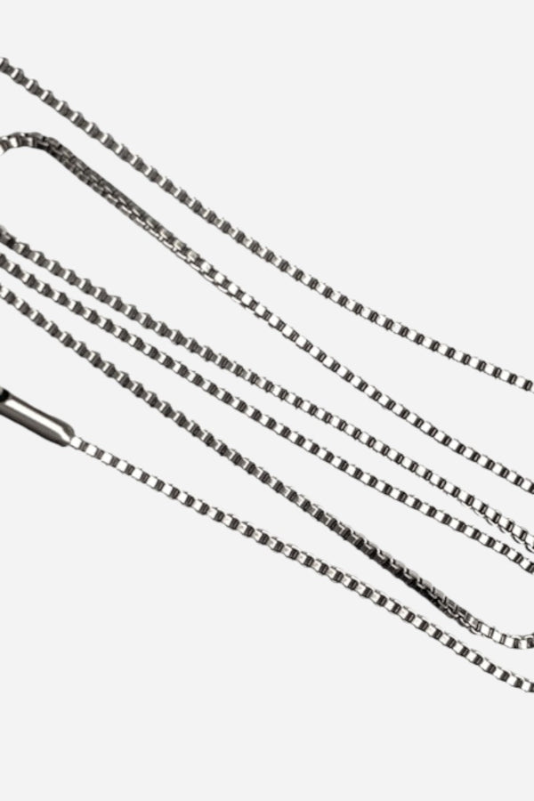 Farrah B Box Chain Necklace - Silver