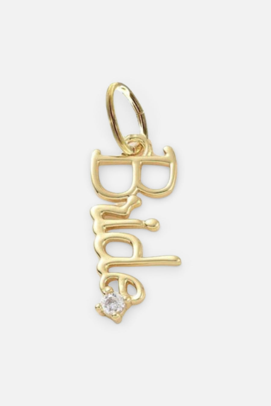 Farrah B Bride Charm in Gold – front view