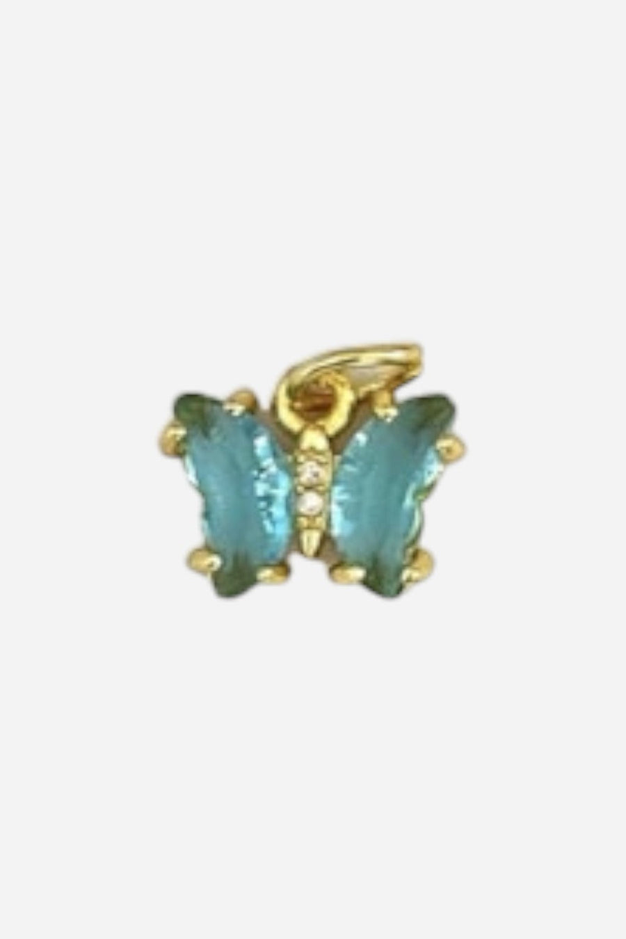 Farrah B Butterfly Charm in Blue – front view