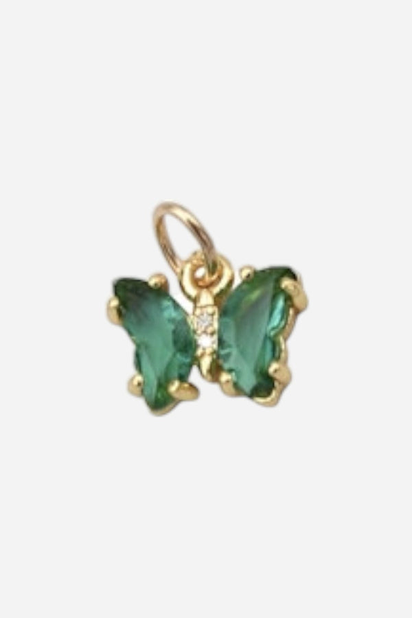 Farrah B Butterfly Charm in Green