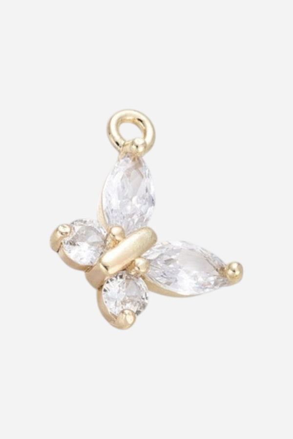 Farrah B Butterfly Clear Charm