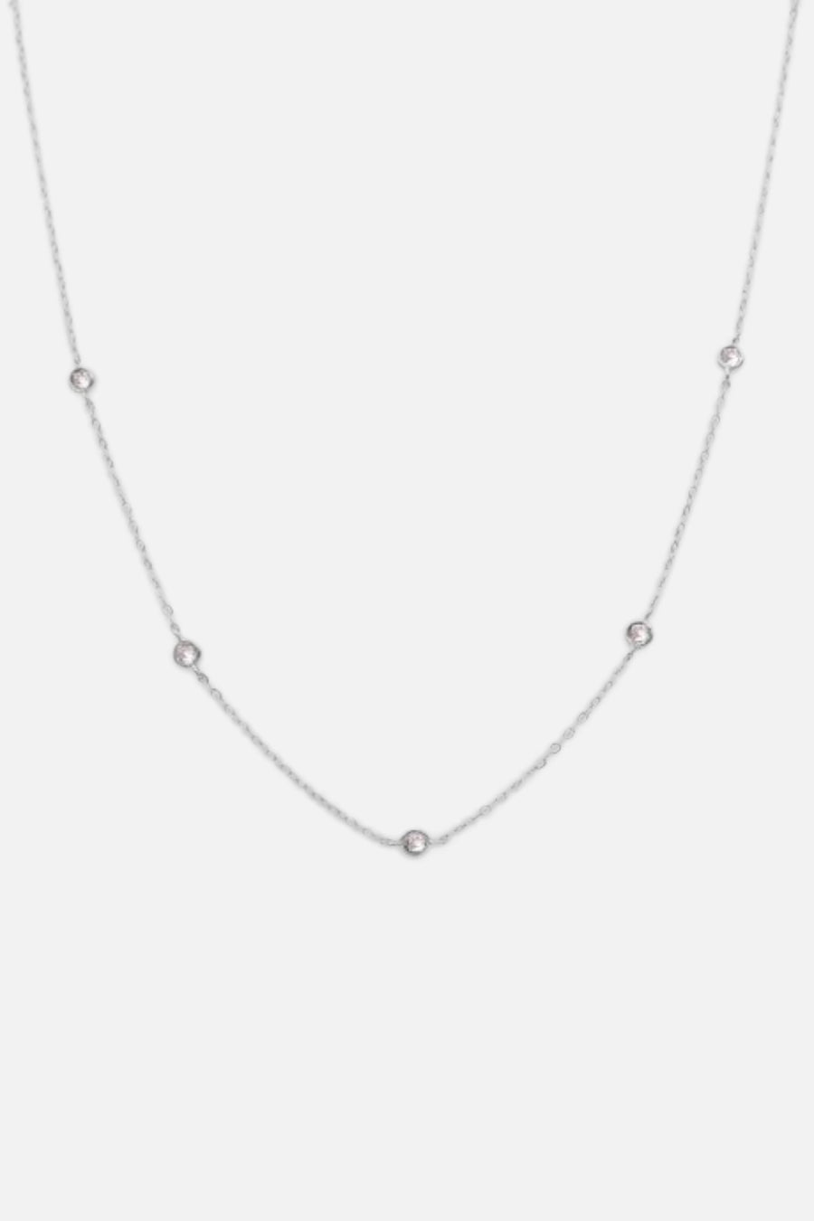 Farrah B Cavalier Necklace in Sterling Silver – front view