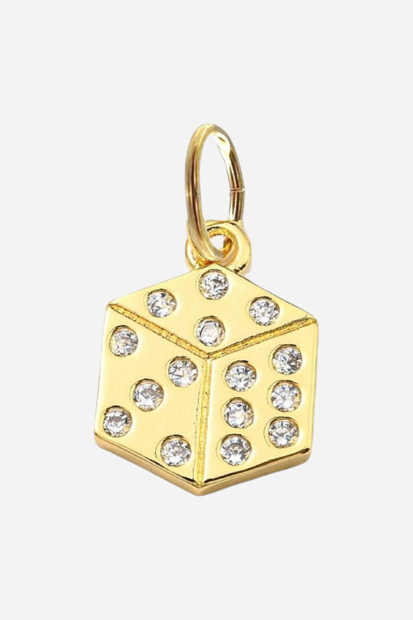 Farrah B Dice Charm Gold