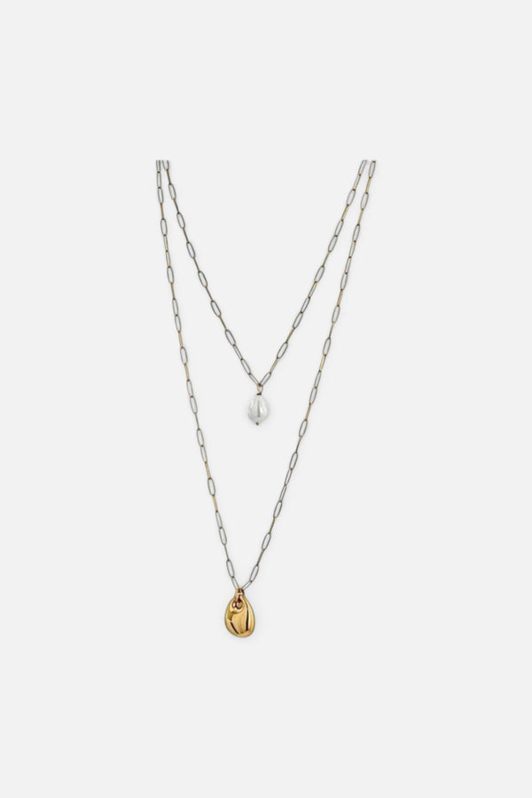 Farrah B Double Down 2 Layer Necklace