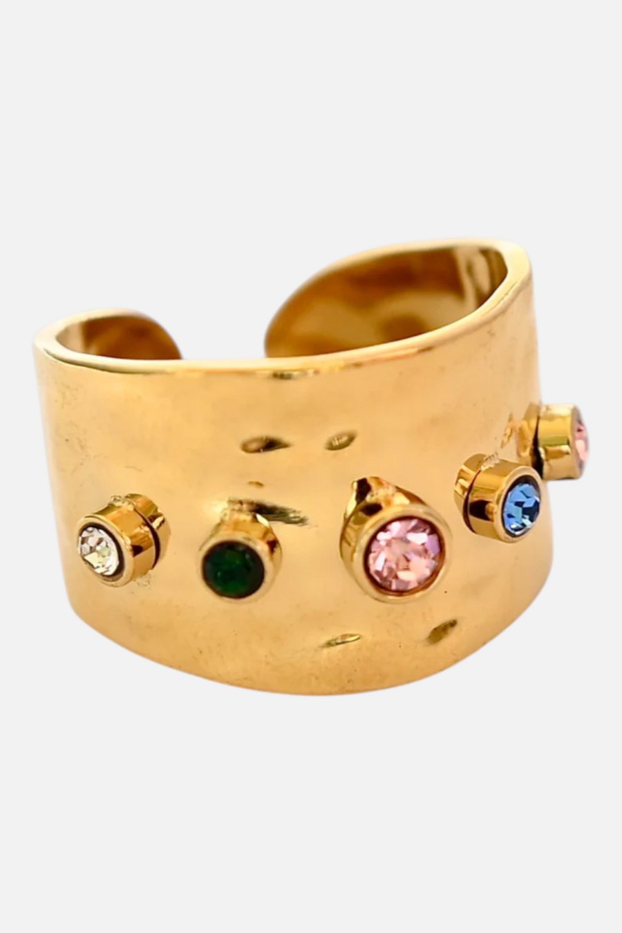 Farrah B Elements Ring in Multi & Gold – front view