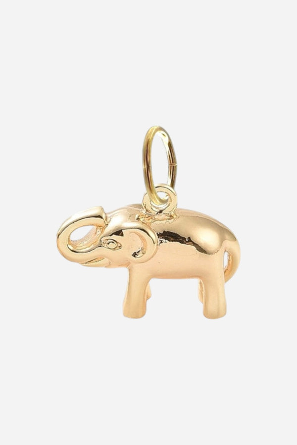 Farrah B Elephant Charm in Gold