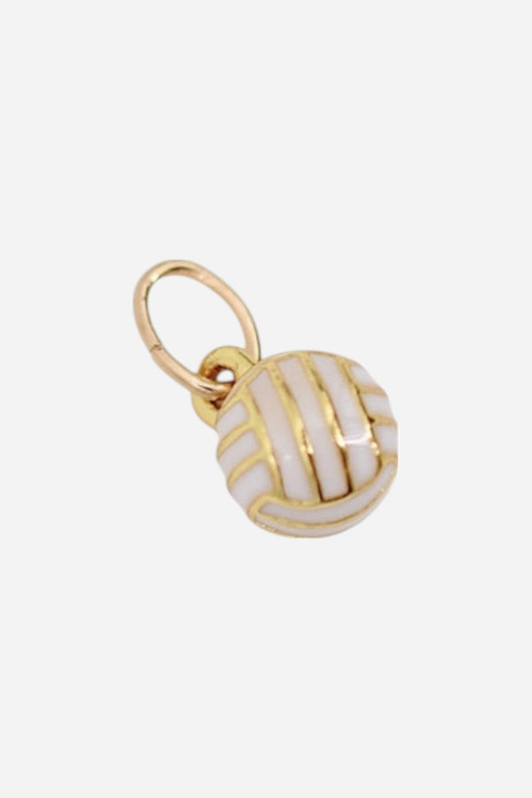 Farrah B Enamel Volleyball Charm