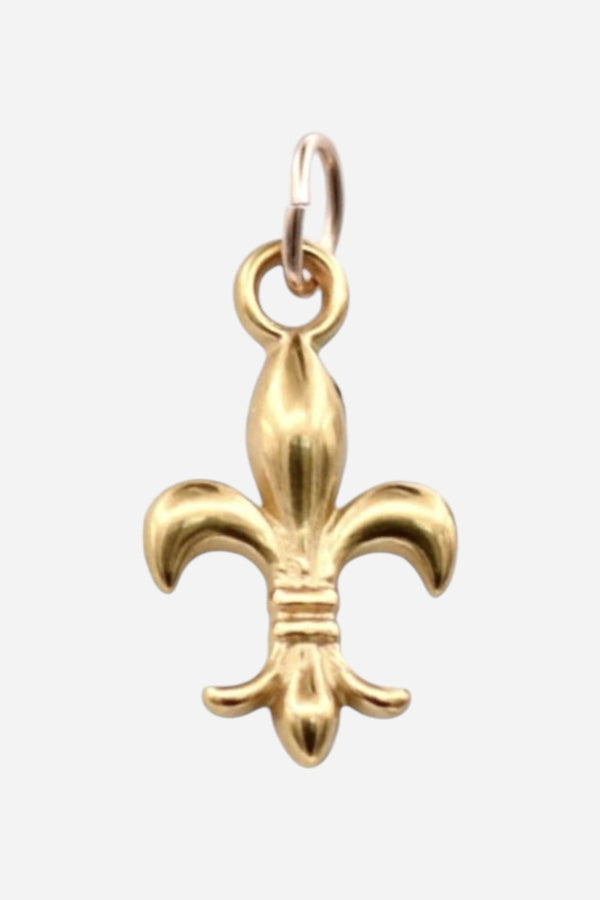 Farrah B Fleur De Lis Charm in Gold