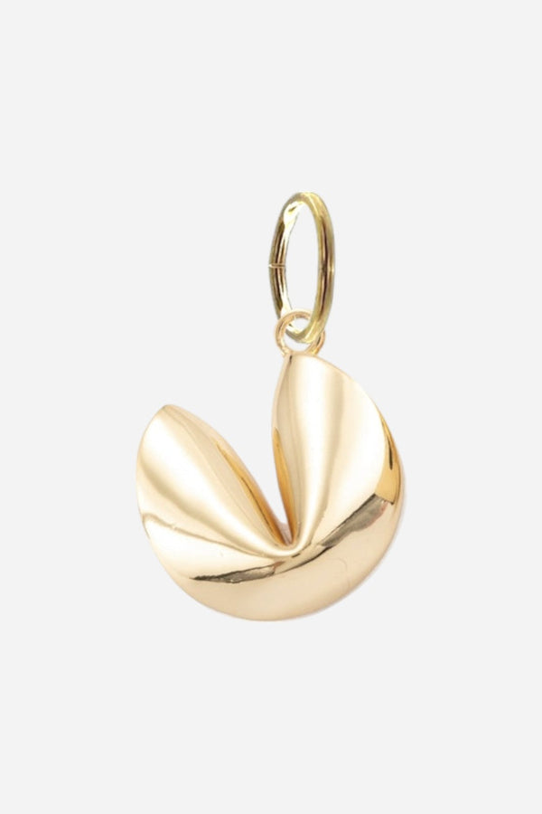 Farrah B Fortune Cookie Charm in Gold