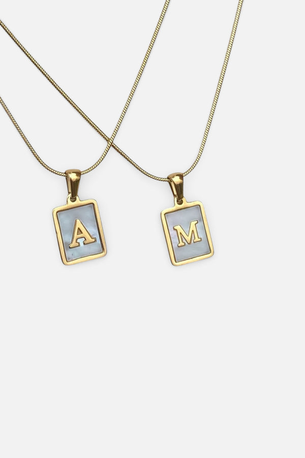 Farrah B Free Agent Gold Necklace - Initial V