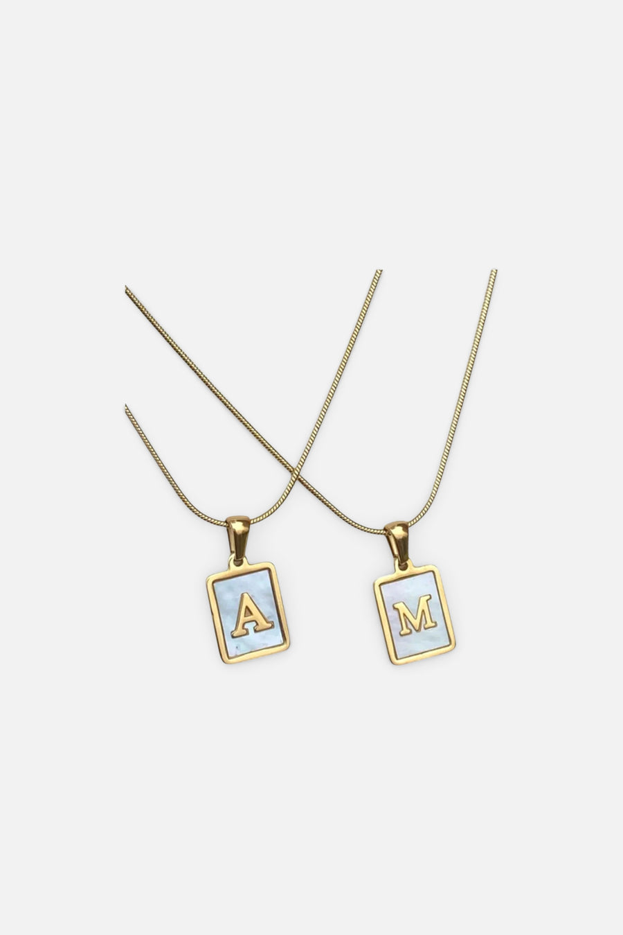 Farrah B Free Agent N Initial Necklace – front view