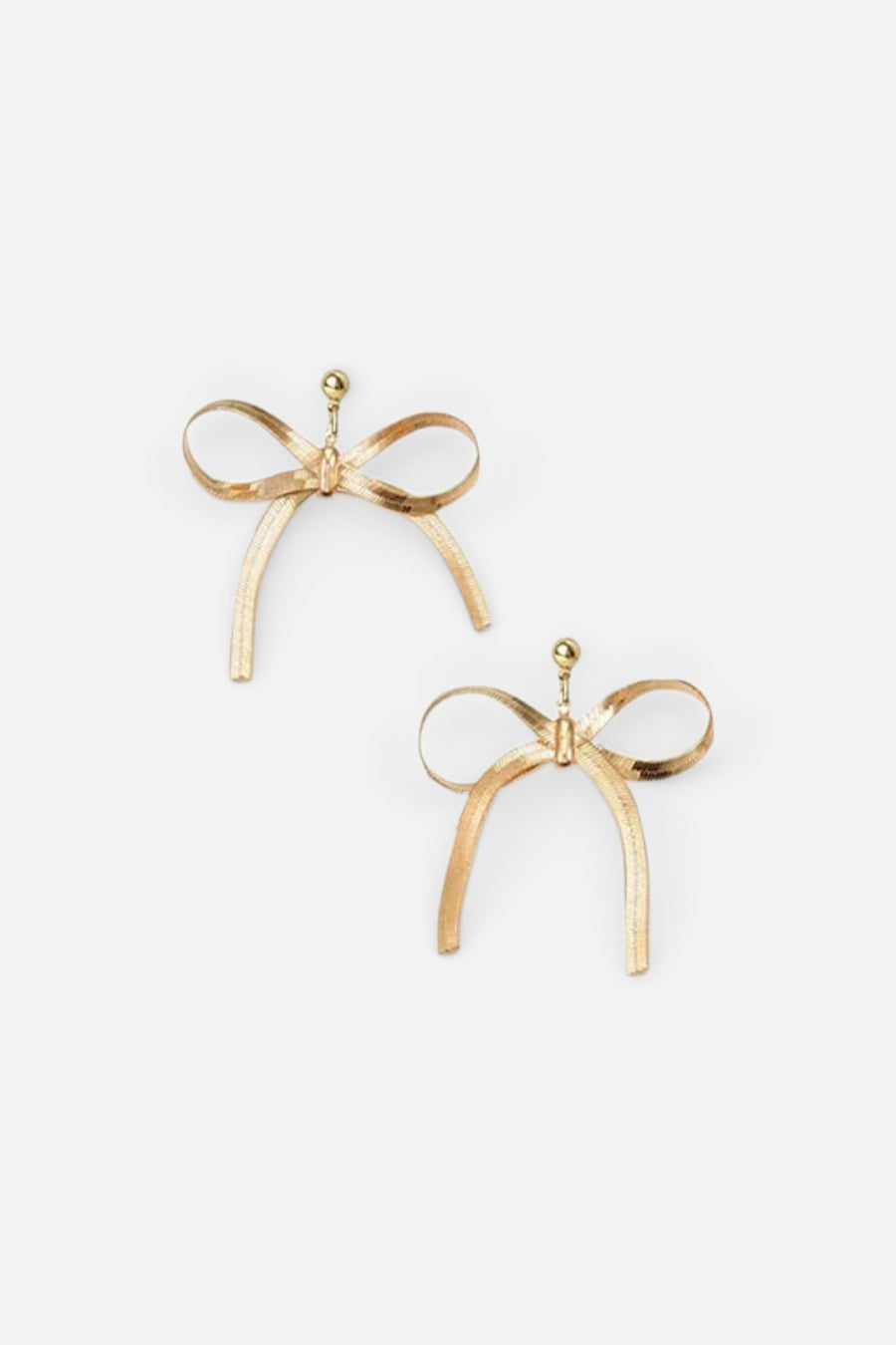 Farrah B Gifted Bow Statement Earrings – front view