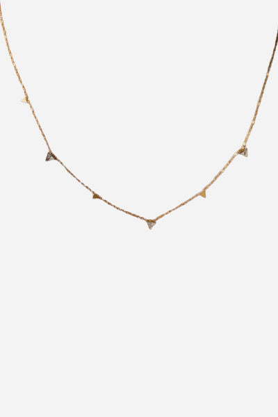 Farrah B Going Strong Triangle Necklace – front view
