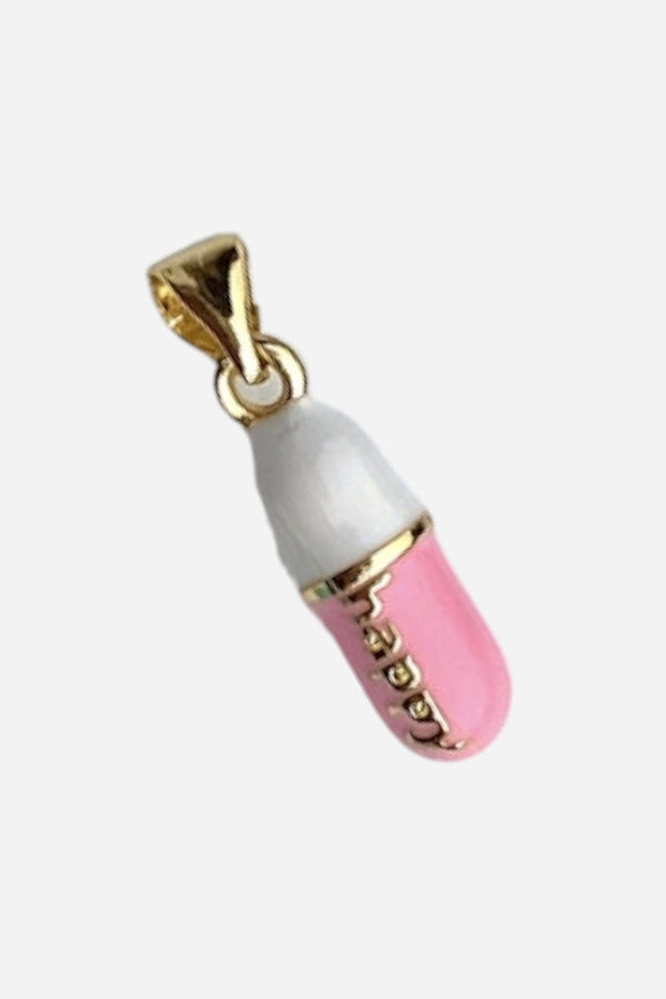 Farrah B Happy Pill Charm - Pink