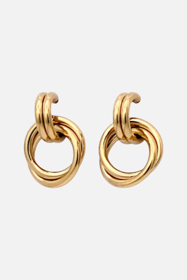 Farrah B Inner Circle Earrings in Gold