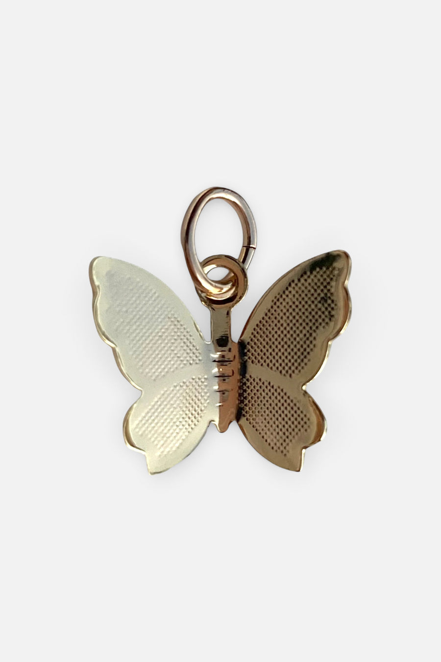 Farrah B Large Butterfly Charm in Gold – front view