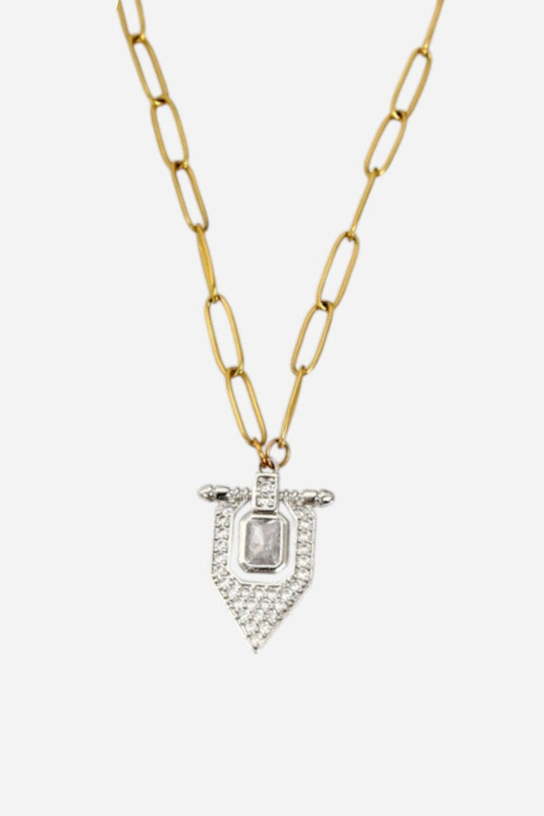 Farrah B Leading Lady Necklace - Mixed Metal