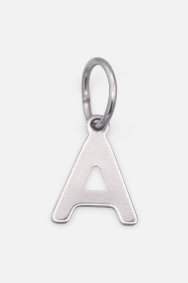 Farrah B Letter Charm in Silver - Letter A