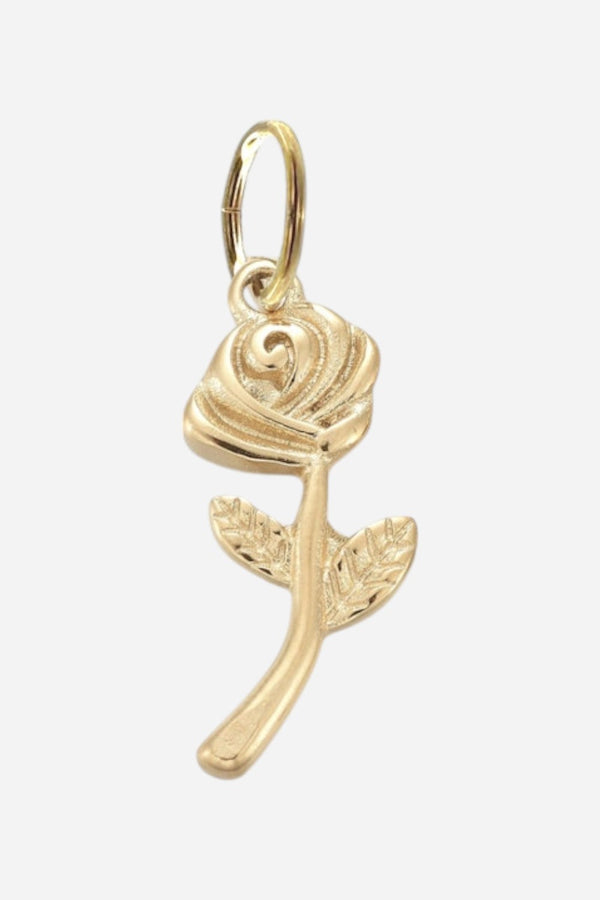 Farrah B Long Stem Rose Charm