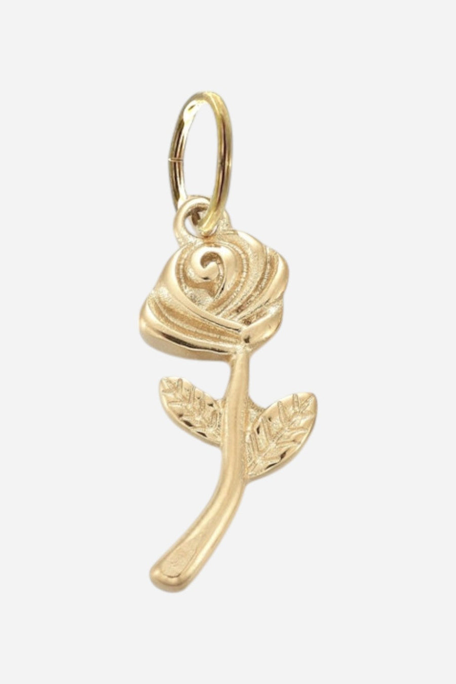 Farrah B Long Stem Rose Charm – front view