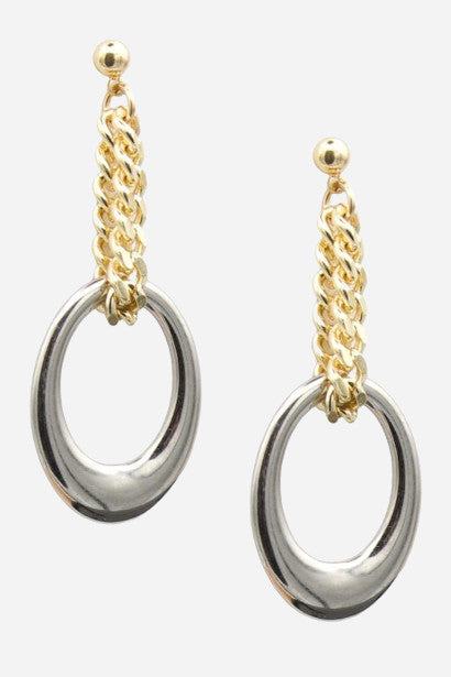 Farrah B Looped In Statement Earrings – front view