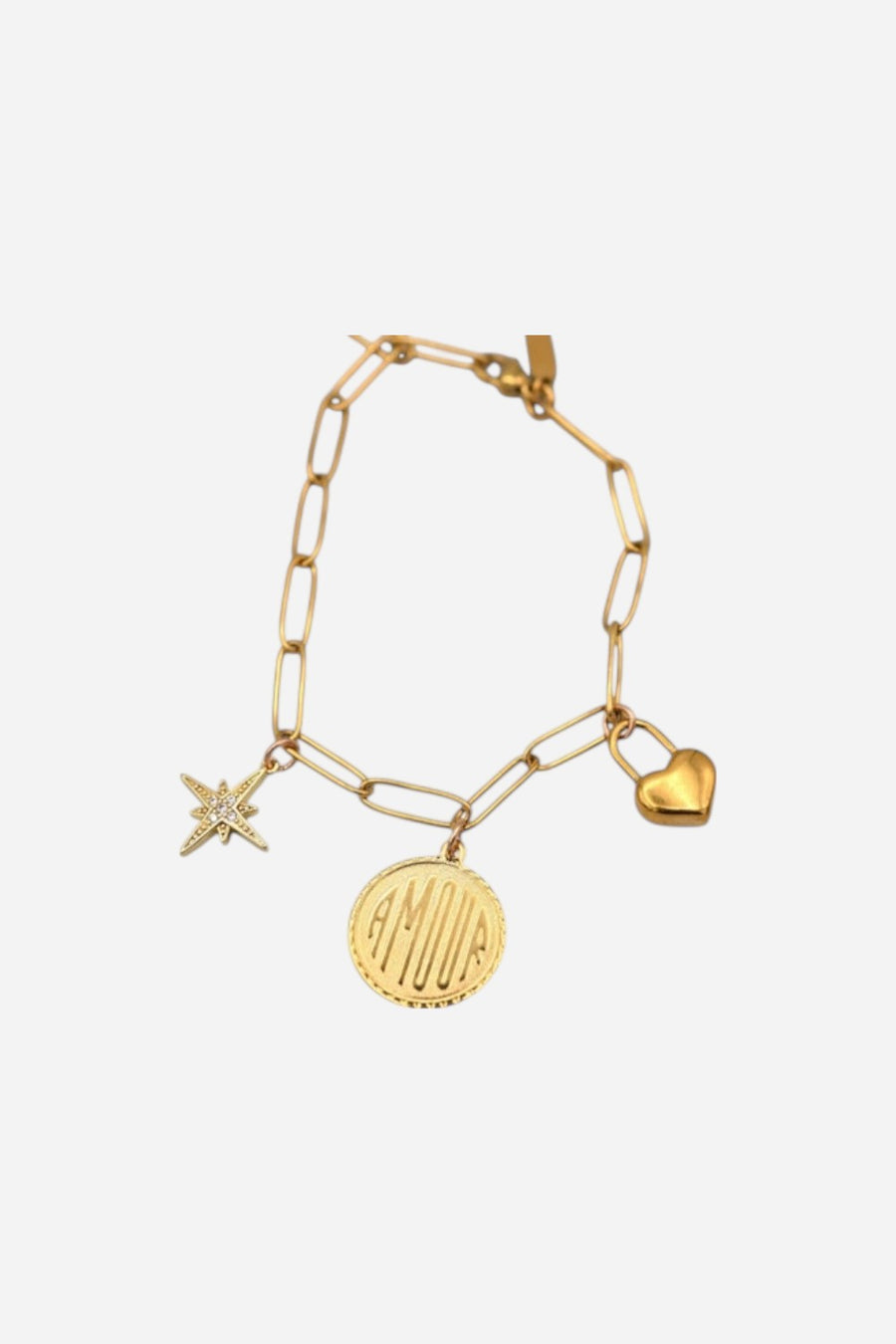 Farrah B Lovestruck Charm Bracelet – front view