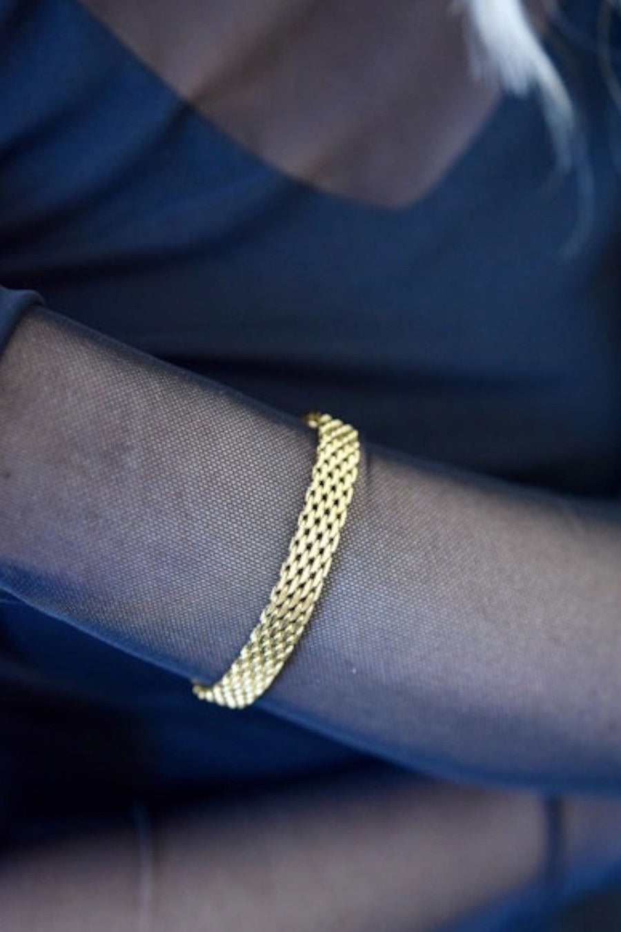 Farrah B Mesh Well Bracelet – side view