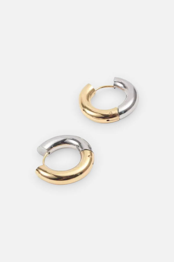 Farrah B Mixed Up Hoop Earrings