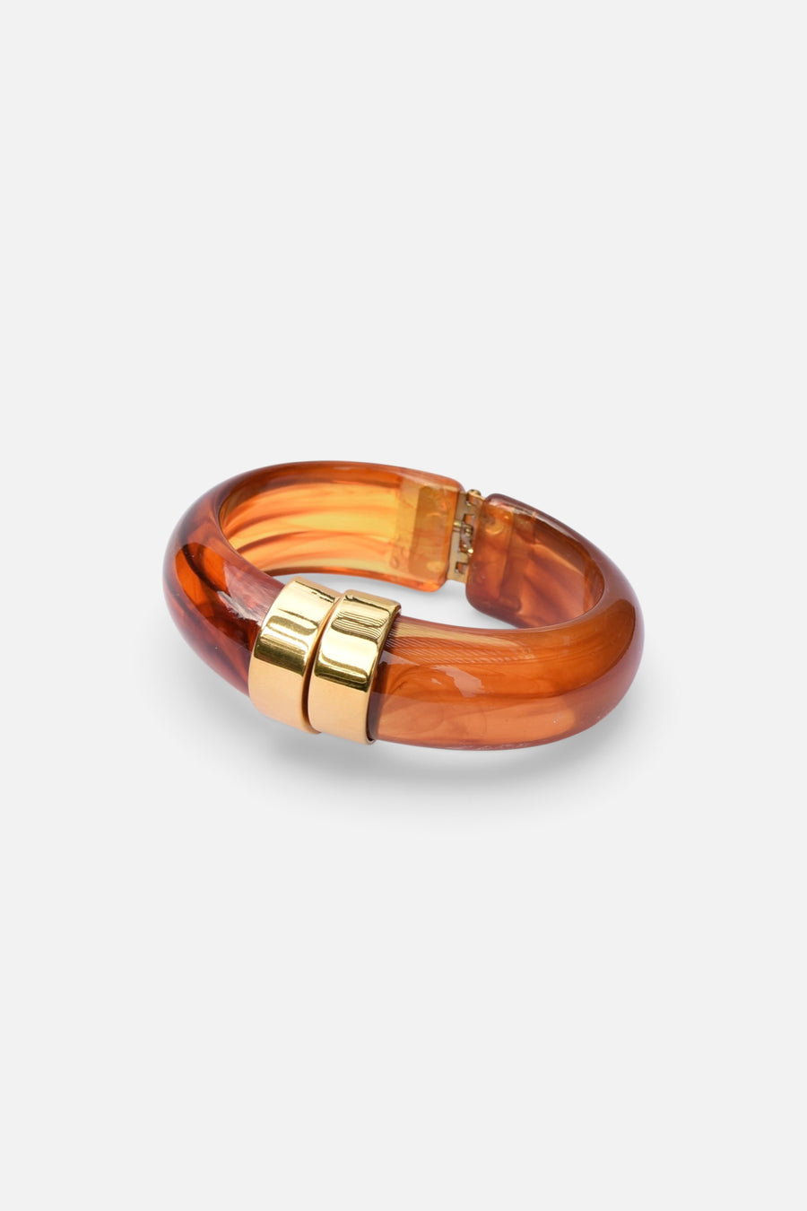 Farrah B Mood Catcher Cuff Bracelets in Brown – front view