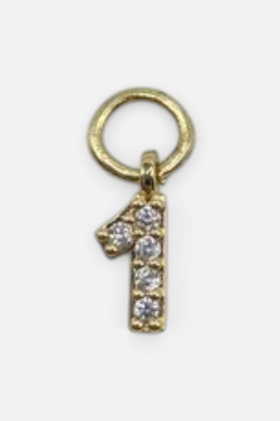 Farrah B Number Charm 1 – front view